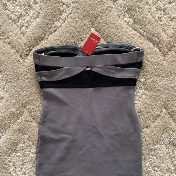 Guess Strapless Bandage/Bodycon Mini Dress Size Medium (NWT) - Picture 2 of 3